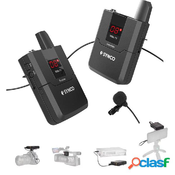 SYNCO WMic-T1 Wireless Lavalier Microfono Sistema Microfono