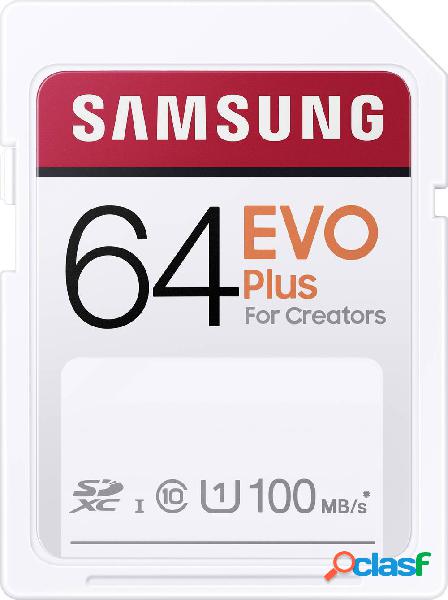 Samsung EVO Plus Scheda SDXC 64 GB UHS-I impermeabile,