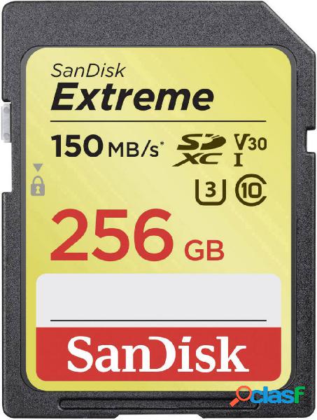 SanDisk Extreme® Scheda SDXC 256 GB Class 10, UHS-I,