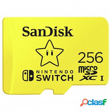 SanDisk Nintendo Switch MicroSD Card - SDSQXAO-256G-GNCZN -