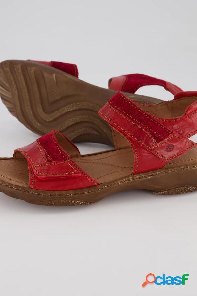 Sandali di pelle Josef Seibel con chiusura a strappo e
