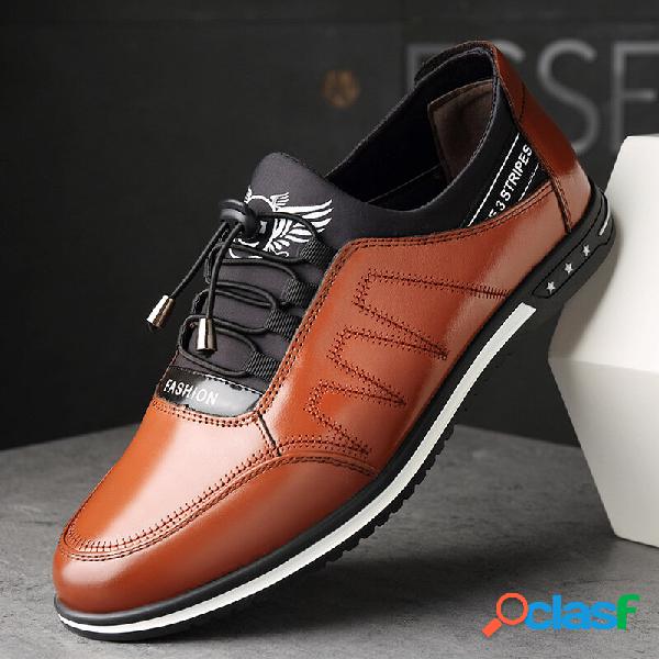 Scarpe casual da uomo in pelle microfibra comode antiscivolo