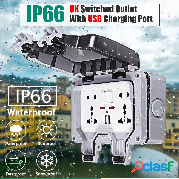 Scatola da parete esterna impermeabile IP66 presa di