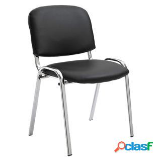 Sedia Conferenze MOBY BASE, Comoda e Pratica, Gambe Cromate,