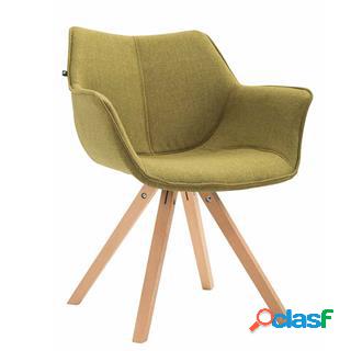 Sedia Ospiti TULIP, Comoda e Moderna, Gambe in Legno,
