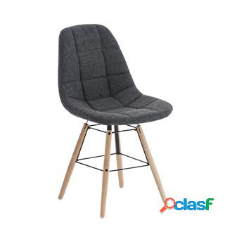 Sedia per Ospiti TOMMY TESSUTO, Design Scandinavo e Tessuto