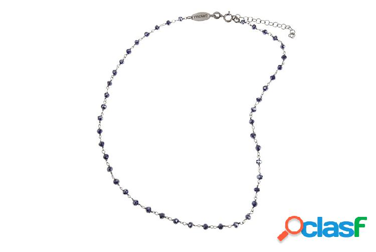 Selezione Zanolli Collana argento con cristalli blu e