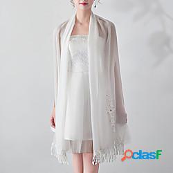 Senza maniche Floreale / Nuziale Chiffon / Acrilico