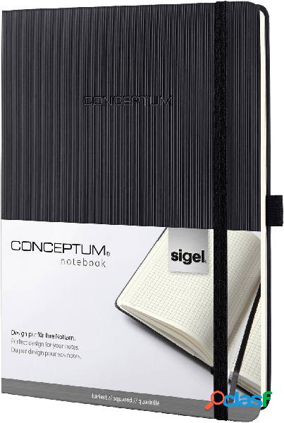 Sigel CONCEPTUM® CO117 Taccuino quadretti Nero Numero di