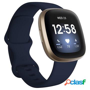 Smartwatch con GPS Fitbit Versa 3 - Blu Mezzanotte / Color