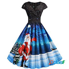 Snowman Dress Adults Womens Party Leisure Polyester
