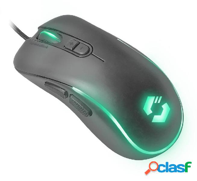 SpeedLink ASSERO Mouse da gioco USB Nero 5 Tasti 3200 dpi