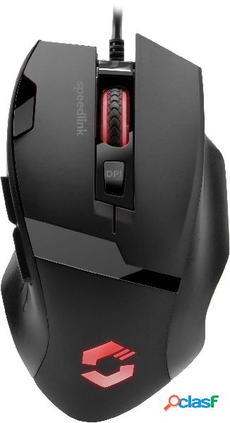 SpeedLink VADES Mouse da gioco ergonomico USB Ottico Nero 7