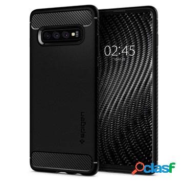 Spigen Rugged Armor Samsung Galaxy S10 Case - Black