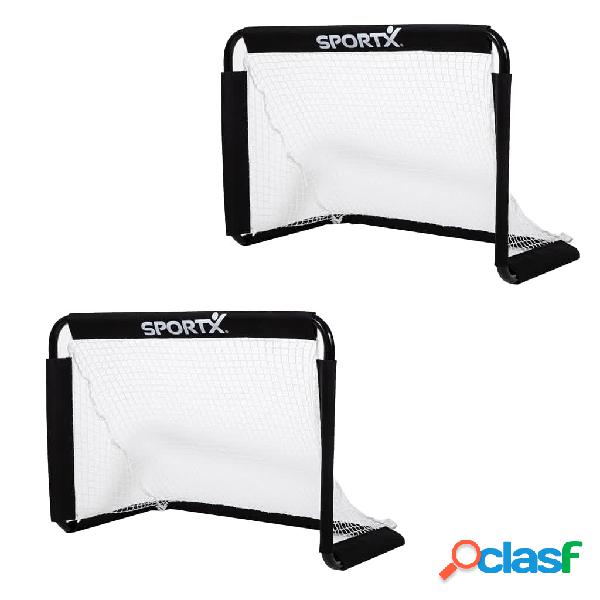 SportX Porte da Calcio 2 pz 78x56x45 cm