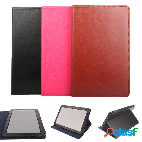 Stand Flip Folio Cover Custodia per tablet in pelle PU Cover