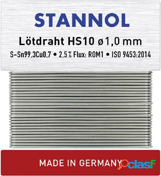 Stannol HS10 Stagno senza piombo senza piombo Sn99,3Cu0,7 30