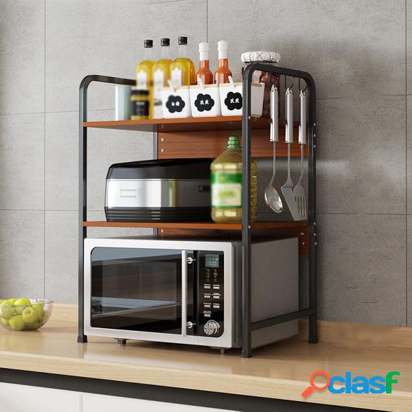 Supporto per rack per forno a microonde a 2 livelli Scaffale