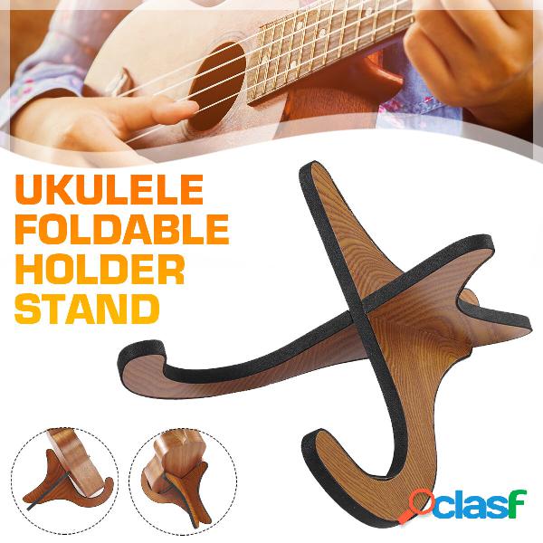 Supporto pieghevole in legno per ukulele portatile