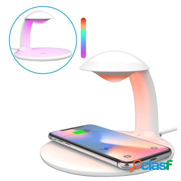 Swan Shape Fast Wireless Charger and LED Lamp with Touch