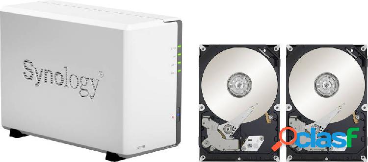 Synology DiskStation DS220j NAS Server 6 TB 2 Bay con 2x 3TB