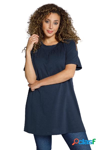 T-shirt con aperture sulle spalle, taglio svasato, scollo a