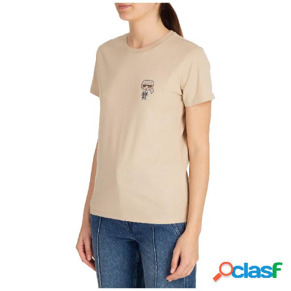 T-shirt maglia maniche corte girocollo donna ikonik mini
