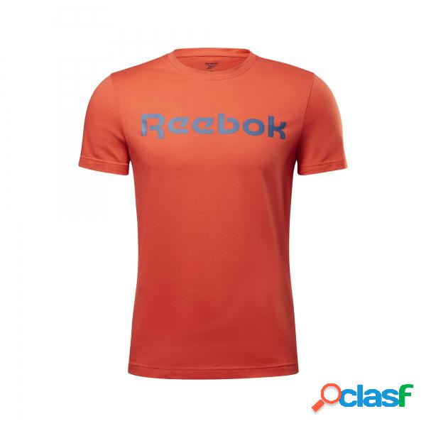 T-shirt rossa Reebok Linear Read Reebok - Magliette basic -