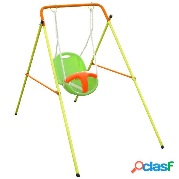 TRIGANO Set Altalena Bimbi Emma Funny 94x145x120 cm Acciaio