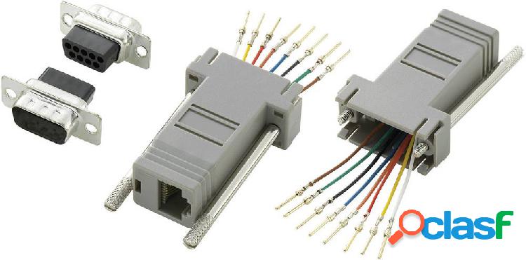 TRU COMPONENTS Adattatore SUB-D Spina SUB-D a 9 poli - Presa