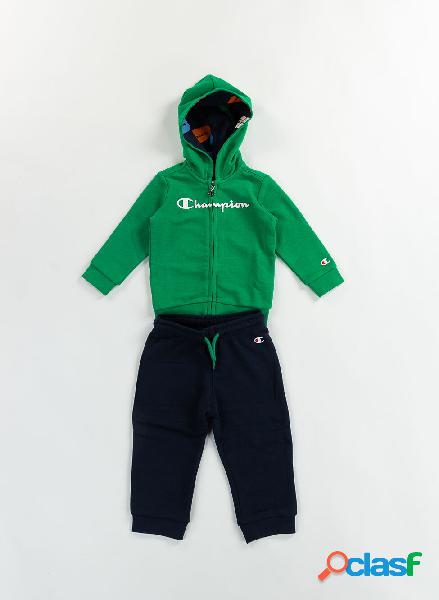 TUTA FULL ZIP CON CAPPUCCIO AMERICAN CLASSICS BIMBO