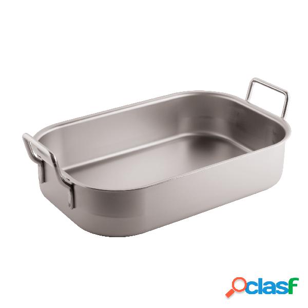 Tegame Rettangolare M/Fisse Cm 45 Inox Pesante, peso 3,89 kg