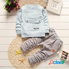 Toddler Boys Hoodie Pants Clothing Set Long Sleeve 2 Pieces