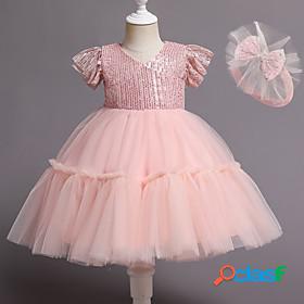 Toddler Little Girls Dress Sequin Party Performance Tulle