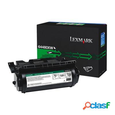 Toner Lexmark 64480XW originale NERO