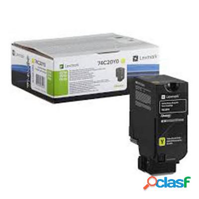 Toner Lexmark 74C20Y0 originale GIALLO