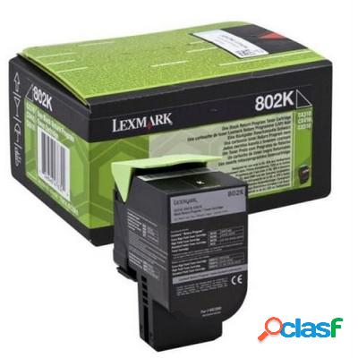 Toner Lexmark 80C20K0 originale NERO