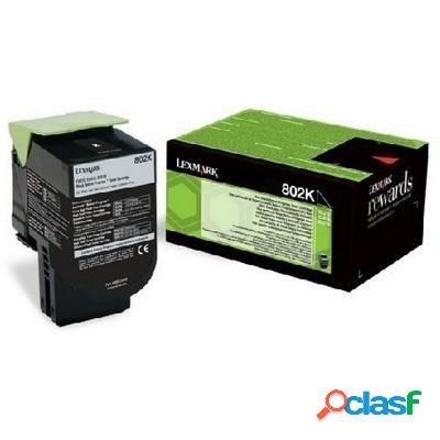 Toner Lexmark 80C20KE originale NERO