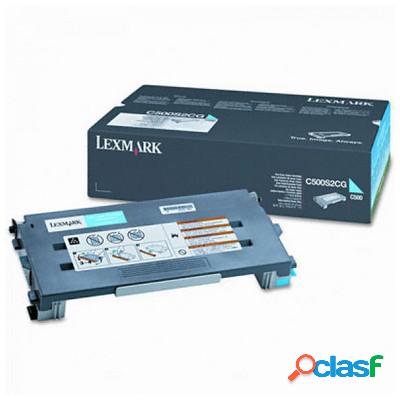 Toner Lexmark C500S2CG originale CIANO