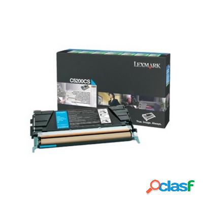 Toner Lexmark C5200CS originale CIANO