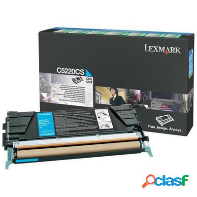 Toner Lexmark C5220CS originale CIANO