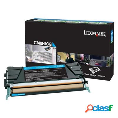 Toner Lexmark C748H1CG originale CIANO