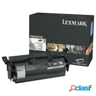 Toner Lexmark T650H31E originale NERO