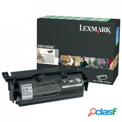 Toner Lexmark X651H04E originale NERO