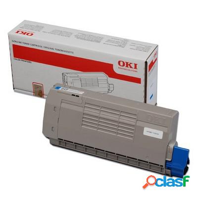 Toner Oki 44318607 originale CIANO