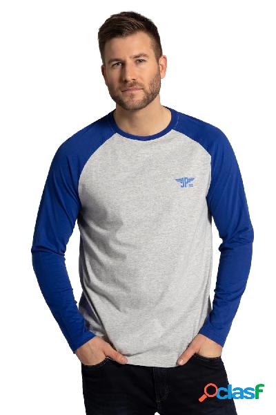Top di pigiama, maniche lunghe con taglio raglan, Uomo,