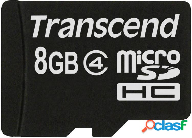 Transcend Standard Scheda microSDHC 8 GB Class 4