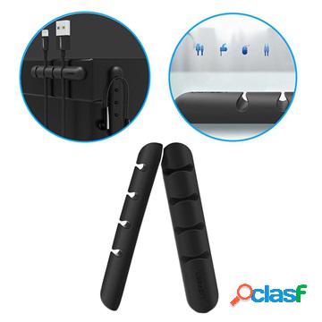 Ugreen Self-Adhesive Cable Organizer with 4 Slots - 2 Pcs. -
