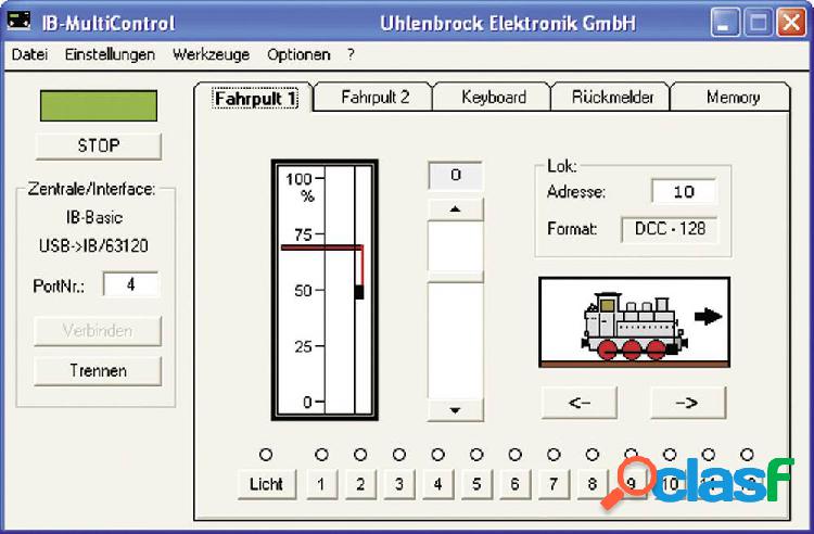 Uhlenbrock 19200 software per modellismo ferroviario: