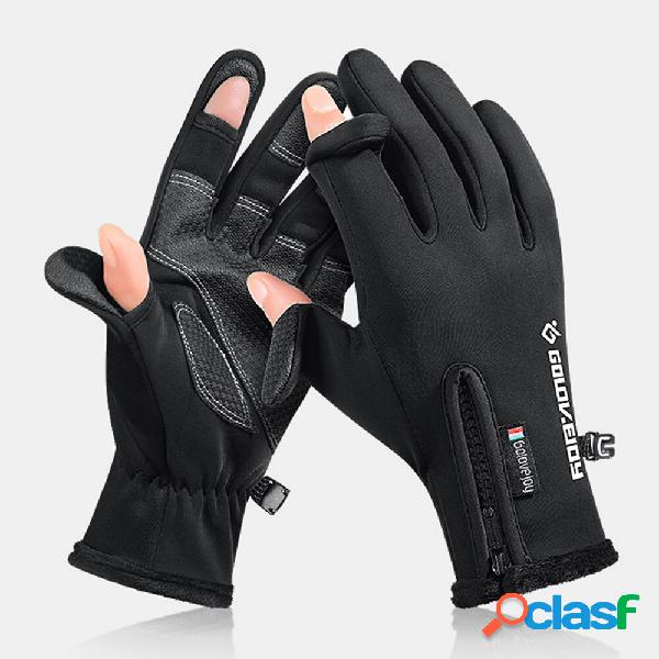 Unisex 2-dita senza dita sport invernali allaperto